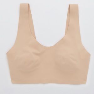 aerie Padded Scoop Bralette Smoothez Style. Natural Color. Removable Padding.